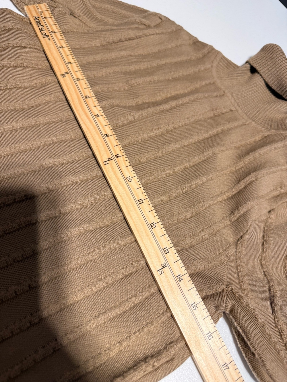 COS Brown Ribbed Turtleneck Mini Dress - Picture 5 of 6